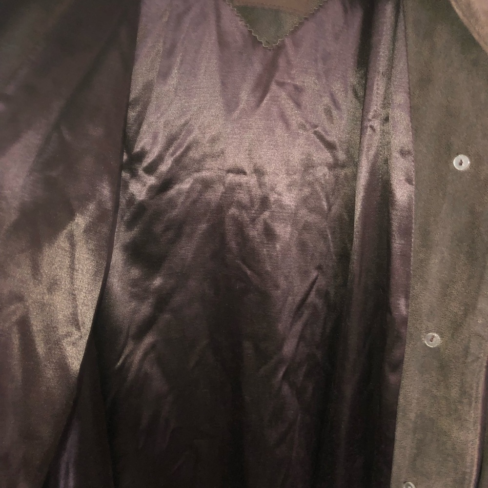 Anne Lorianne leather brown jacket - Picture 6 of 11